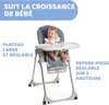 Chicco Polly Easy, Traditioneller Hochstuhl, Gepolsterter Produktbild-Vorschau 2