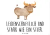 Mr. & Mrs. Panda Wandbild Sternzeichen Stier DIN A3 - Weiß Produktbild-Vorschau 1