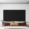 vidaXL Wandkopfteilen 12 stk. 30 x 30 cm Schwarz Stoff Produktbild-Vorschau 2