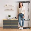 Kleine Kommode AKORD CL100 Eiche Artisan, Graphitgrau B100 Produktbild-Vorschau 2