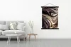 MuchoWow® Textilposter Marmoroptik - Schwarz - Gold - Weiß Produktbild-Vorschau 3