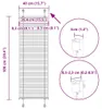 vidaXL Tenda plissettata antracite 40x100 cm larghezza del Anteprima dell’immagine prodotto 8