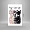 Bilder auf glas - Einteilig - Katzen Blumen Tiere - Produktbild-Vorschau 3