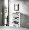 Schuhkipper - B 59 cm - 3 Klappen - Weiß matt Produktbild-Vorschau 12