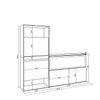 Schuhregal, Schuhschrank, 167x35x145 cm, Für Schlafzimmer, Produktbild-Vorschau 4