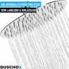 A close-up of a shower head with water spraying from it, with marketing text overlaid. Produktbild-Vorschau