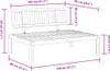 vidaXL Garten-Mittelsofa aus Paletten Massivholz Akazie Produktbild-Vorschau 6
