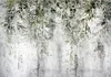 Fototapete Blätter Grün Beton Pflanzen 400x280 cm - inkl. Produktbild-Vorschau 1