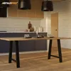 MetaloPro Stolové Nohy Thusia Lite A – 2x Černé Kovové Náhled obrázku produktu 7