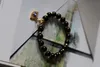 Perlenarmband Damen 8mm Schwarz mit Bösem Auge Charm Gold, Produktbild-Vorschau 6