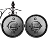MONZANA Horloge Murale Double Face Noire Voir les images du produit 4