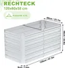 UISEBRT Bac à plantes surélevé en métal 120x60x58cm - 435L Voir les images du produit 2