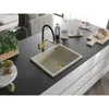 Mexen Pedro 1-miskový granitový dřez 560 x 460 mm, Béžová, Náhled obrázku produktu 2