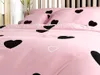 Pościel polibawełniana CORAZON POLY różowa 70x90 + 140x200 Podgląd zdjęcia produktu 4