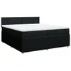 vidaXL Boxspringbett mit Matratze Schwarz 200x200 cm Stoff Produktbild-Vorschau 3