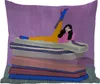 MuchoWow® Outdoor Kissen - Frau - Vintage - Pastell - 40x40 Produktbild-Vorschau 1