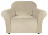 Sesselbezug 1 Sitzer 90-140cm - Samt - Hellbeige - Stretch Produktbild-Vorschau 7