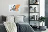 MuchoWow® Poster Karte - Europa - Orange 30x20 cm - Plakate Produktbild-Vorschau 4