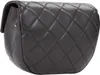 A black quilted handbag is shown from a side angle against a white background. Anteprima dell’immagine prodotto