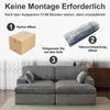 Sofa Cordsofa 2-Sitzer mit Bettfunktion, modernes Produktbild-Vorschau 5