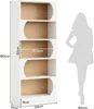 LITTLE TREE Modernes Bücherregal mit 5 Ebenen, 180 cm Produktbild-Vorschau 7