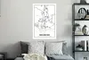 MuchoWow® Wandtattoo Wandsticker Wandaufkleber Stadtplan - Produktbild-Vorschau 7