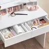 Toaletka z lustrem i oświetleniem biała Podgląd zdjęcia produktu 5