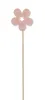 Holz Blumen-Stecker Blüte rosa 5 Stück 7 x 36cm Dekostecker Produktbild-Vorschau 3