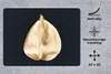 MuchoWow® Mauspad Mousepad Blätter - Schwarz und Gold - Produktbild-Vorschau 2