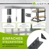 Juskys Eckregal Lageregal Corner Basic 180 x 70 x 40-70 cm Produktbild-Vorschau 4