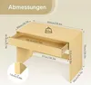 EUGAD Schreibtisch Computertisch mit Schubladen, Kleiner Produktbild-Vorschau 3
