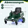 12V Kinder-Aufsitzrasenmäher mit 360°-Drehung und Produktbild-Vorschau 2