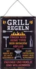 Spruchtafel Grillen H32cm Metallschild Grillregeln Garten Produktbild-Vorschau 1