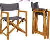 Klappbare Gartenstühle 8 Stk. Dunkelgrau Stoff Produktbild-Vorschau 7