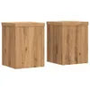 Support pour plantes 2 pcs. Chêne Artisan 15x15x20 cm Voir les images du produit 1