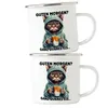 Guten morgen? Ganz dünnes Eis Emaille Tasse Langschläfer Produktbild-Vorschau 2