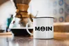 Emaille Tasse Becher Moin Anker Kaffeetasse Moonworks® Produktbild-Vorschau 2