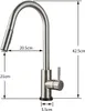 A diagram of a kitchen faucet with dimensions indicated. Produktbild-Vorschau