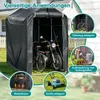 Ikodm Tenda da garage per biciclette 187x100x165 cm, tenda Anteprima dell’immagine prodotto 4