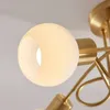 Lindby Deckenlampe Elaina, Ø50cm, 5-flg., messing, Glas, Produktbild-Vorschau 7
