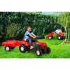Dolu Traptractor met Aanhanger Rood/Zwart Produktbild-Vorschau 3