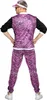 A person wearing an 80s-style tracksuit. Produktbild-Vorschau