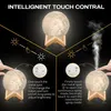 2-IN-1 LED 3D Mondlampe 3 Farbe Dimmbar Nachtlicht 880ML Produktbild-Vorschau 7