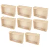 8 skarbonek w drewnianych ramkach o wymiarach 12 x 17 cm Podgląd zdjęcia produktu 4
