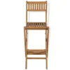 The Living Store 3-tlg. Bistro-Set mit Klappstühlen Produktbild-Vorschau 9