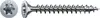 A single screw shown against a white background. Anteprima dell’immagine prodotto