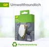 A product box for a GP rechargeable panel work light is shown against a blurred background. Anteprima dell’immagine prodotto