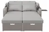 Garten-Loungesofa 2-Personen mit Sonnendach - Polyrattan Produktbild-Vorschau 15