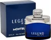 A bottle of Mont Blanc Legend Blue Eau de Parfum for men and its packaging are displayed against a white background. Podgląd zdjęcia produktu