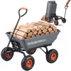 Chariot de transport VEVOR, diable de jardin avec cadre en Voir les images du produit 1